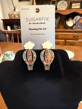 Sugarfix by BaubleBar Multicolor Hot Air Balloon Earrings - Gold
